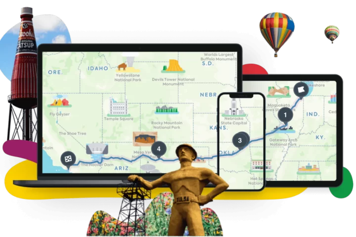 image de l'application raodtripper pour organiser un road trip de rêve