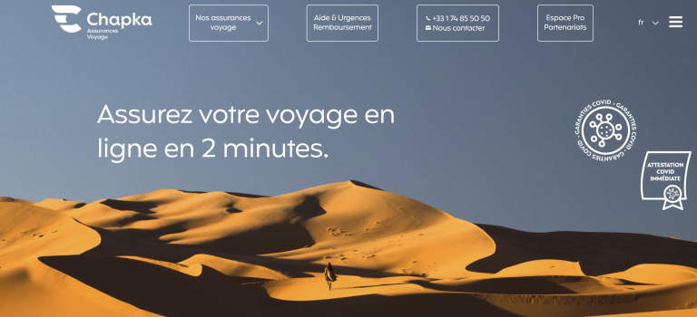 assurance voyage chapka conseillé par Izi USA pour un road trip aux USA