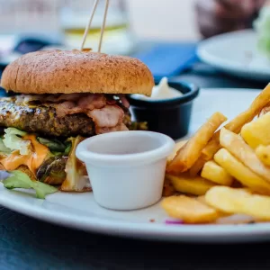 Restaurant aux USA burger et frites